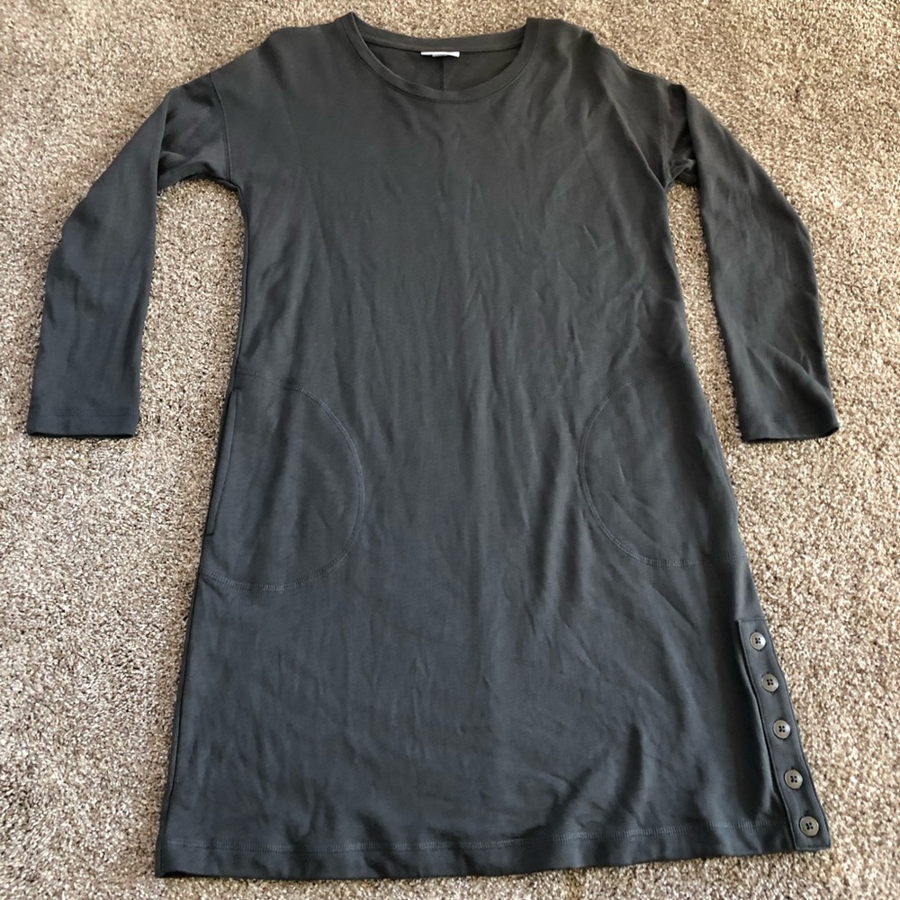 J Jill Grey long sleeve tunic Sz small